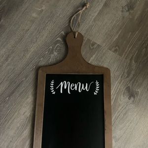 Chalk Board Menu